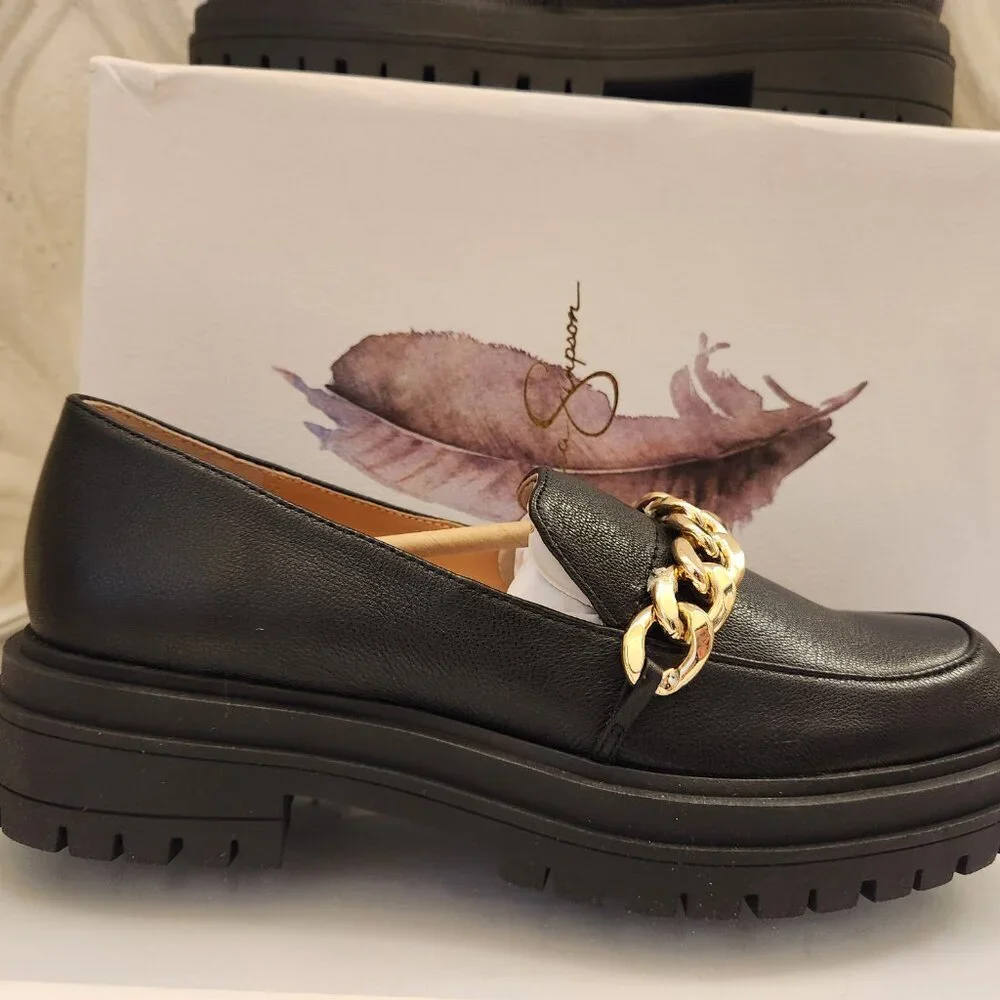 Jessica Simpson Black Leather 